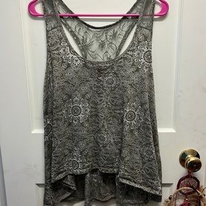 Green and white Hippie tank top brand Derek Heart ♥️ size L used